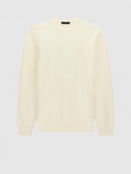 Pullover Man Cream Guess Pullover Man Cream Guess