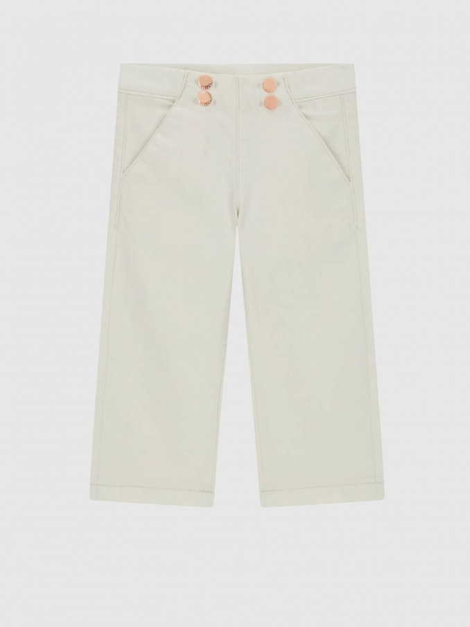 Jeans Ni�a Crema Guess