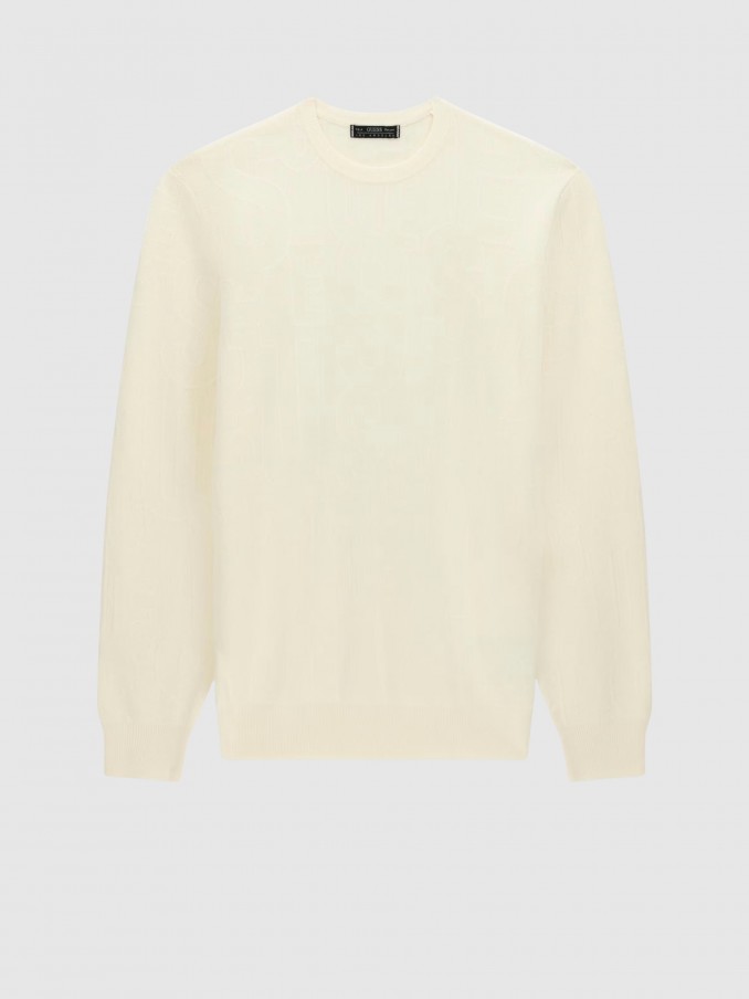 Pullover Man Cream Guess