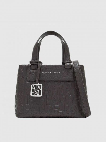 Mala Armani Exchange Mulher Liz Patent Tote S