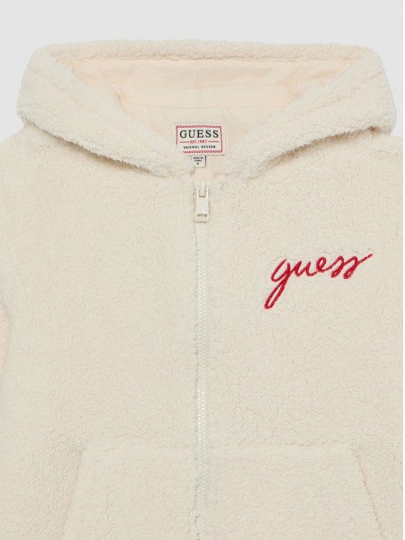 Casaco Guess Menino Faux Fur Hooded Ls Jacket W/ Z Casaco Guess Menino Faux Fur Hooded Ls Jacket W/ Z