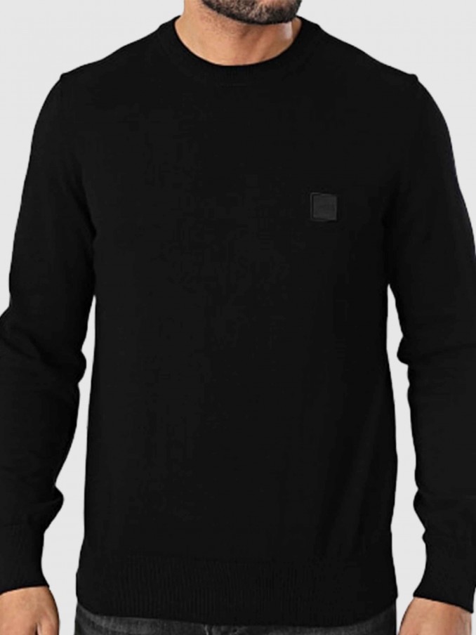 Sueter Hombre Negro Boss