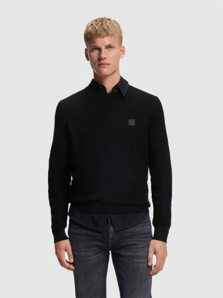 Pullover Man Black Boss