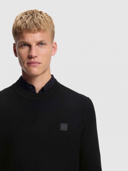 Pullover Man Black Boss