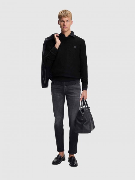 Pullover Man Black Boss