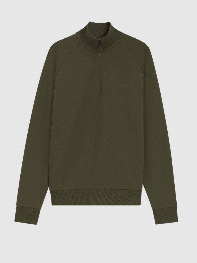 Sweatshirt Hombre Verde Boss