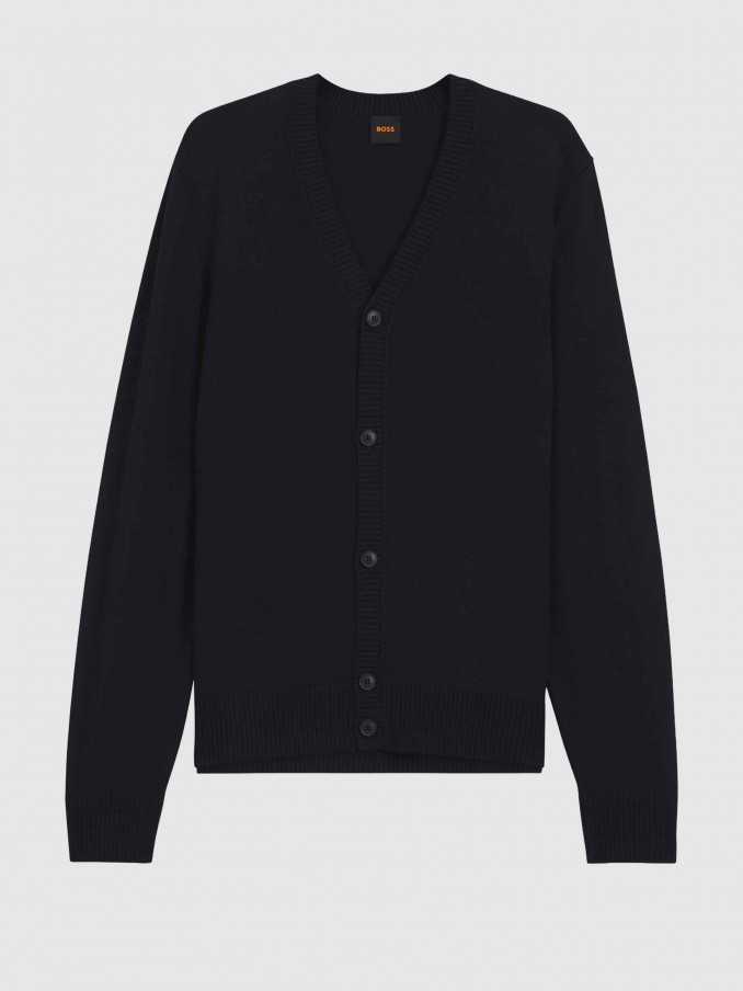 Jacket Man Navy Blue Boss