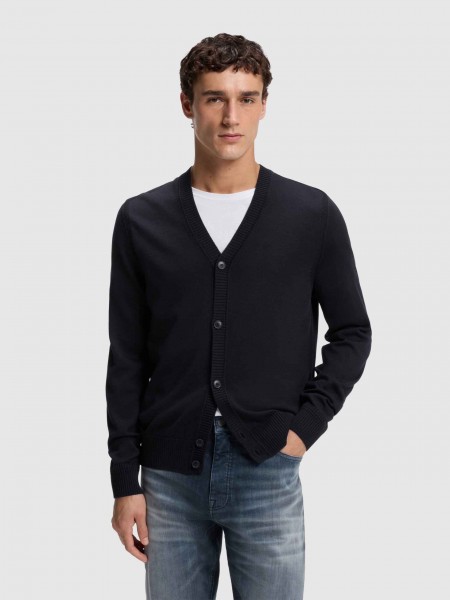 Chaqueta Hombre Azul Marino Boss Chaqueta Hombre Azul Marino Boss