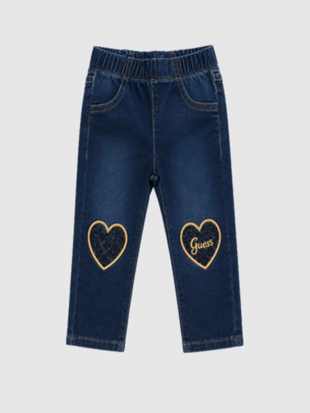 Jeans Guess Menina Regular Paper Bag Stretch Deni Jeans Guess Menina Regular Paper Bag Stretch Deni