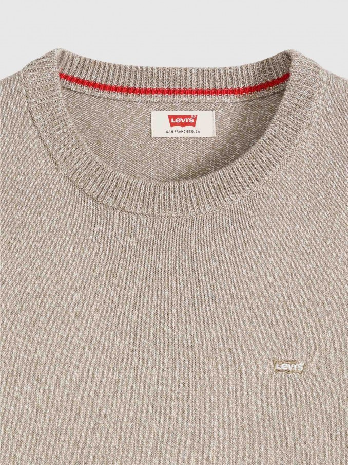 Sueter Hombre Crema Levis