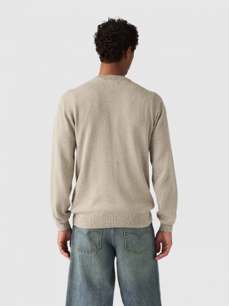 Sueter Hombre Crema Levis