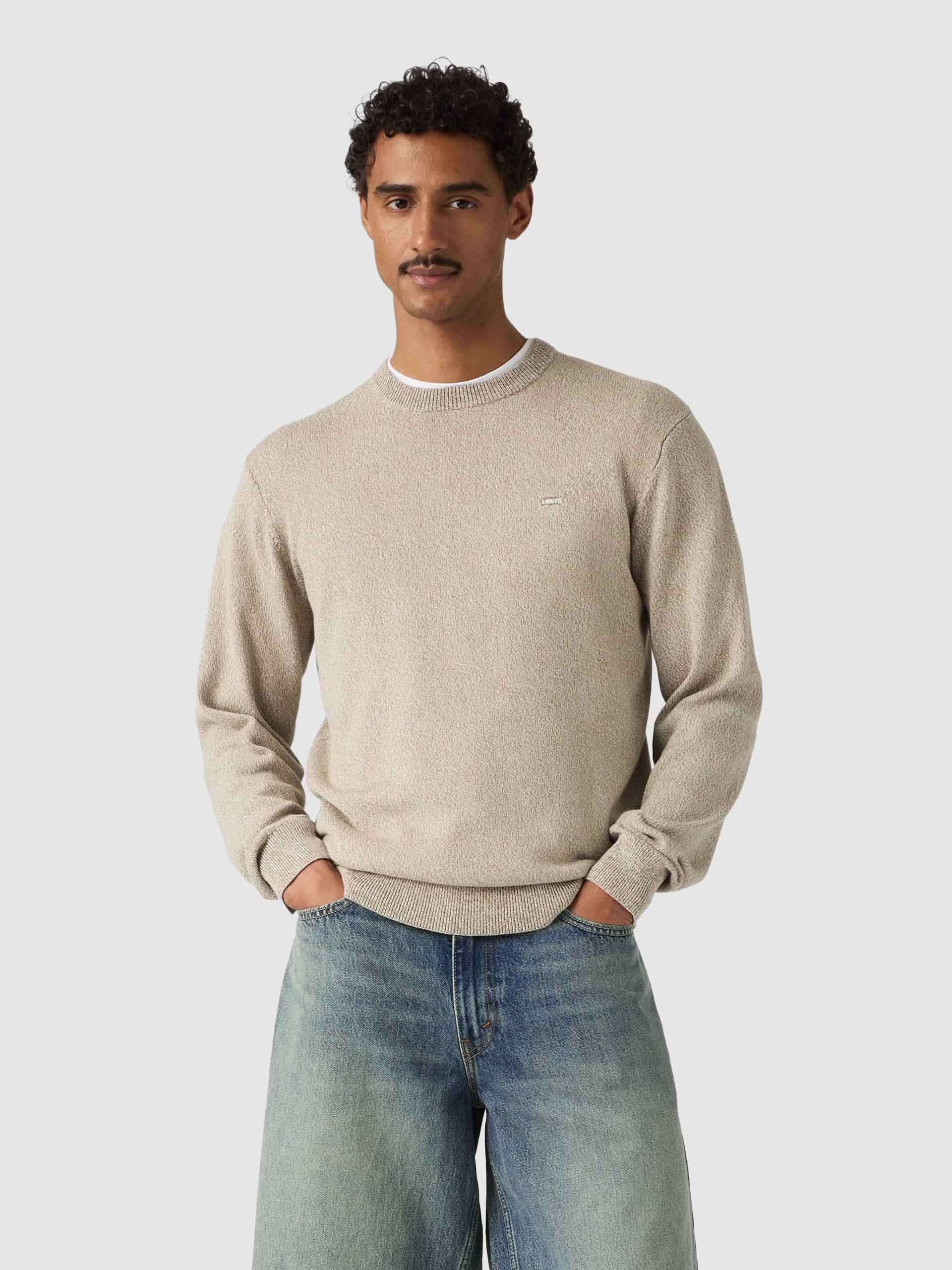 Sueter Hombre Crema Levis