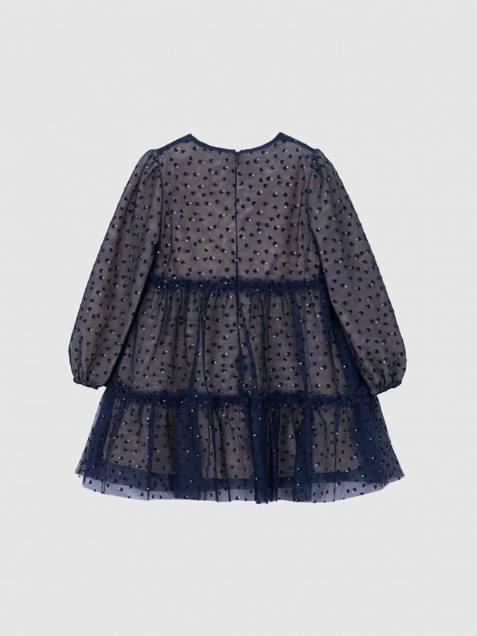 Dress Girl Navy Blue Mayoral
