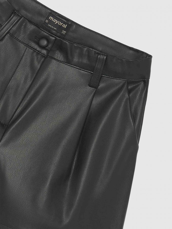 Pantalones Cortos Niña Negro Mayoral