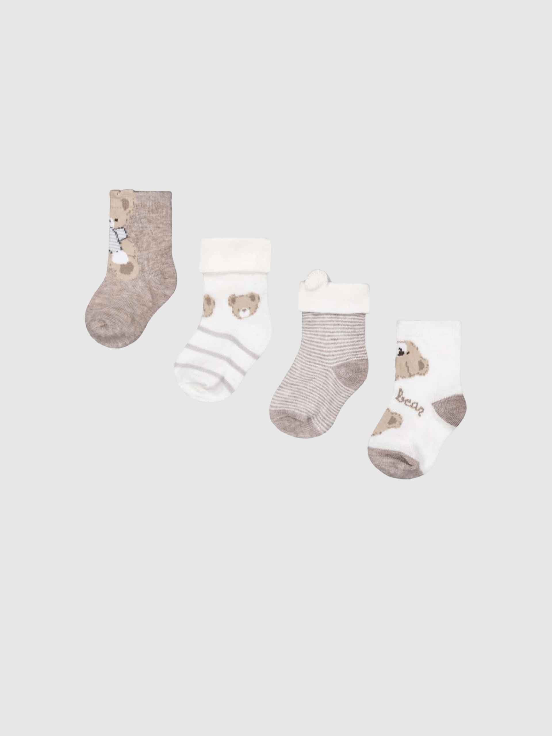 Calcetines Unisex Bebé Beige Mayoral