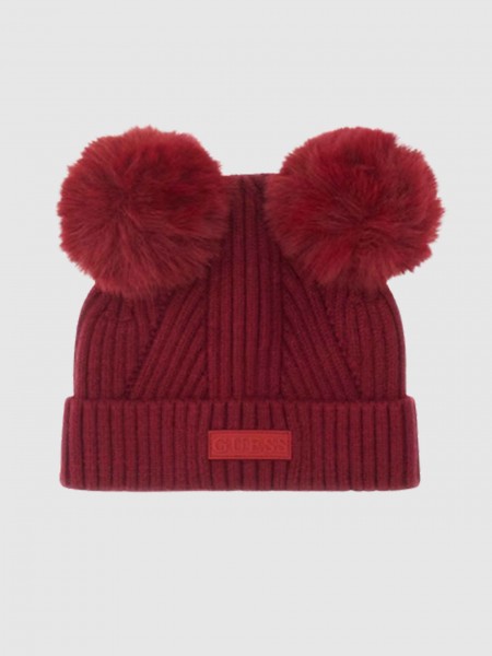 Gorro Niña Burdeos Guess Gorro Niña Burdeos Guess
