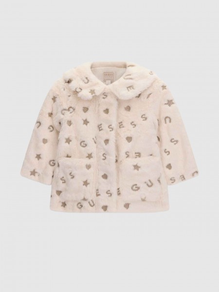 Casaco Guess Menina Faux Fur Ls Jacket W/zip Casaco Guess Menina Faux Fur Ls Jacket W/zip