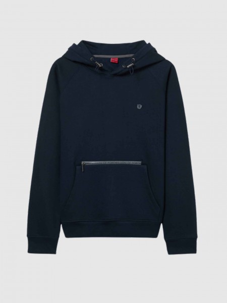 Sweatshirt Man Navy Blue Lion Of Porches Sweatshirt Man Navy Blue Lion Of Porches