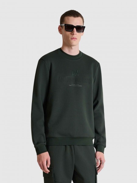 Sweatshirt Hombre Verde Antony Morato