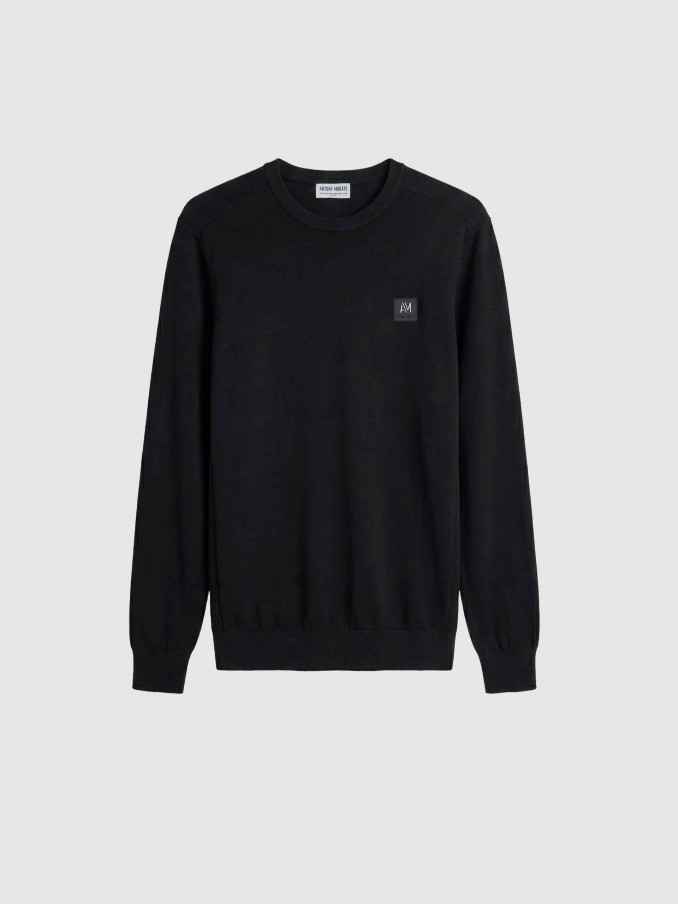 Sueter Hombre Negro Antony Morato