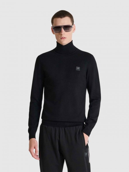 Pullover Man Black Antony Morato