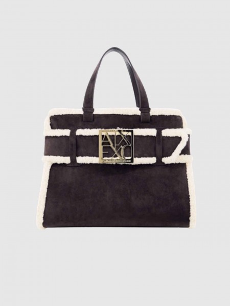 Mala Armani Exchange Mulher Susy Soft Shopping S Mala Armani Exchange Mulher Susy Soft Shopping S