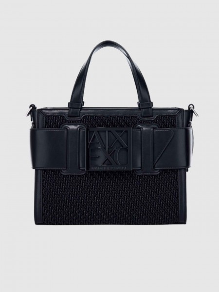Mala Armani Exchange Mulher Susy Goffrato Tote M Mala Armani Exchange Mulher Susy Goffrato Tote M