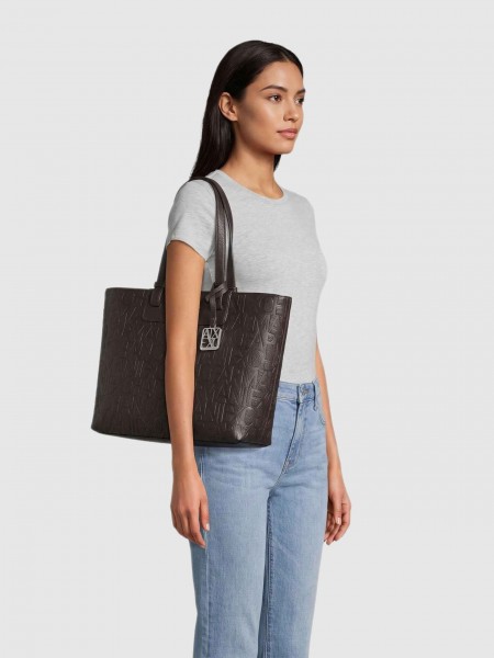 Mala Armani Exchange Mulher Liz Pebble Shopping M