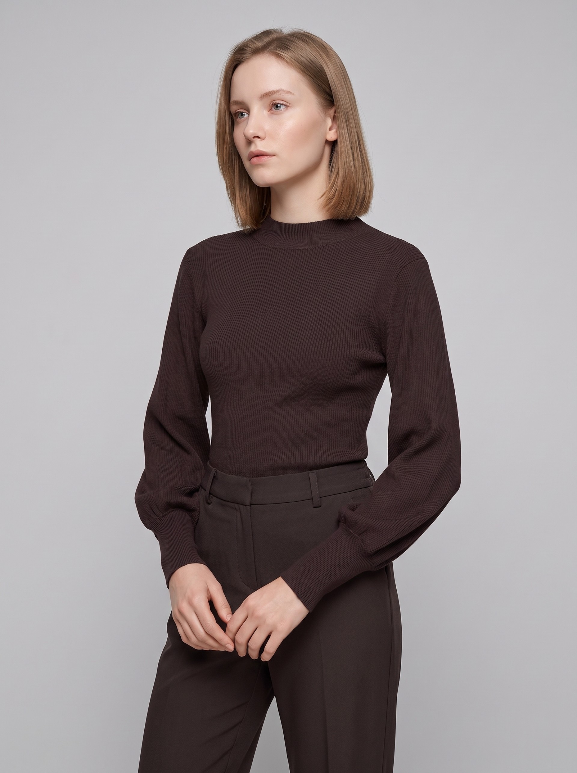 Sueter Mujer Castaño Oscuro Vero Moda