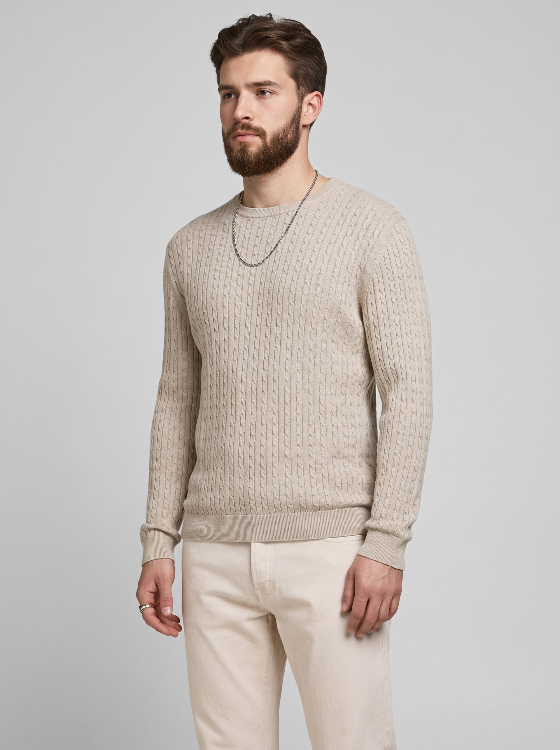 Pullover Man Cream Jack & Jones