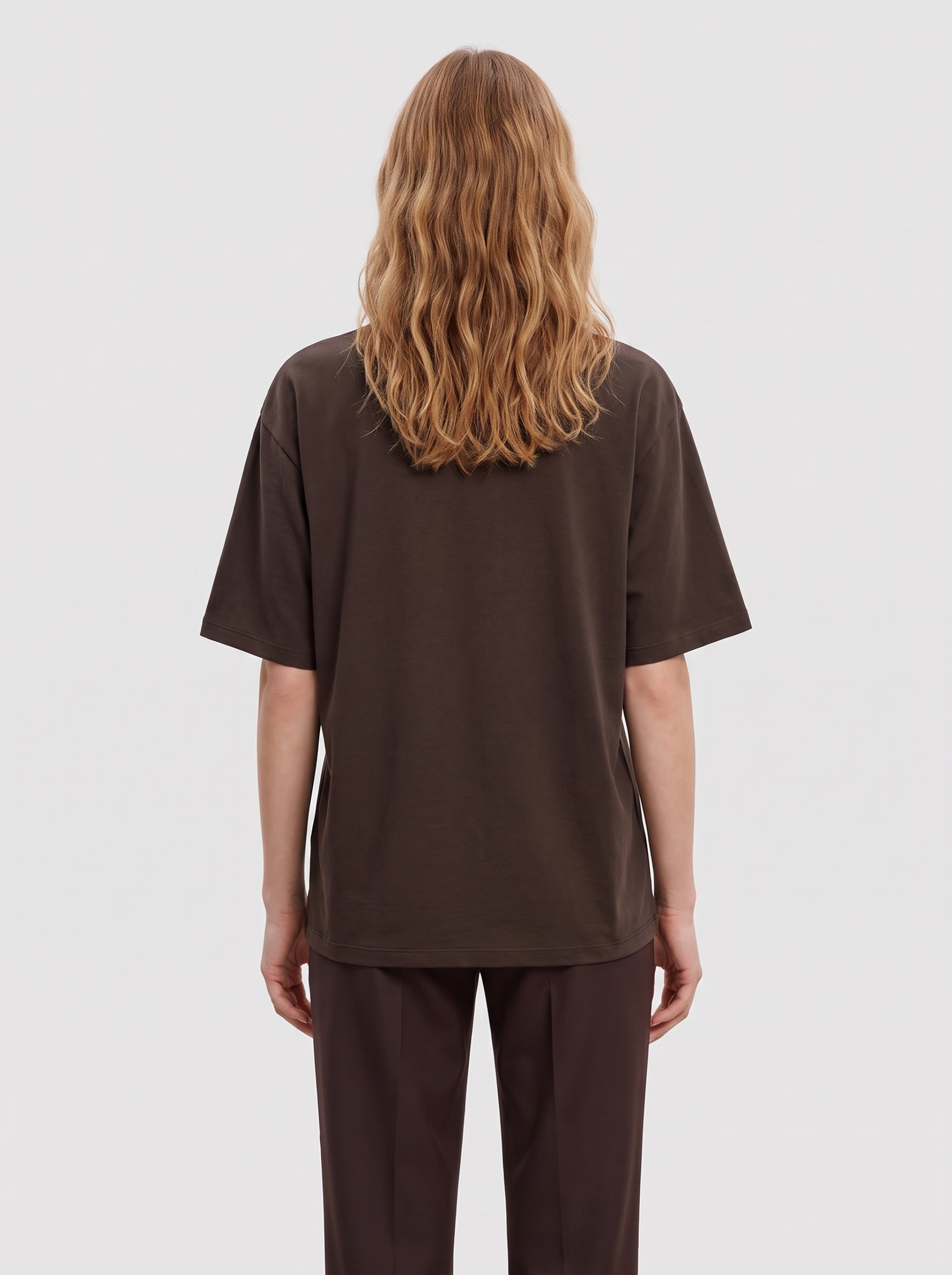 T-Shirt Woman Dark Brown Only