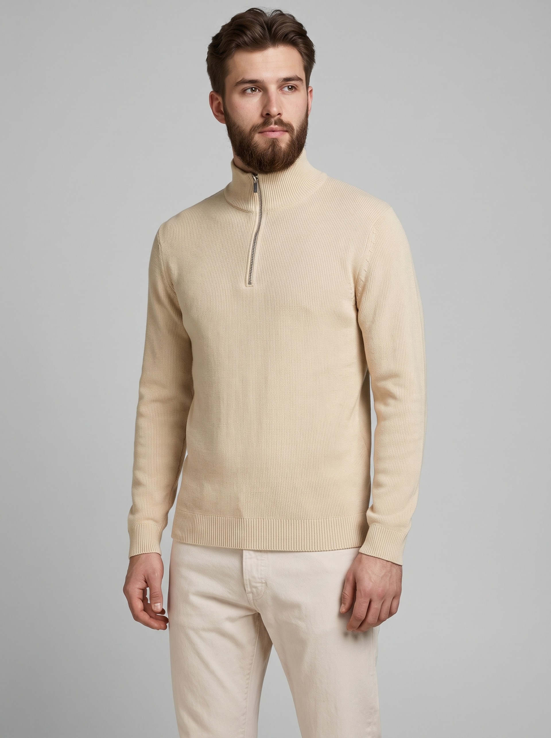 Polo Shirt Man Cream Selected
