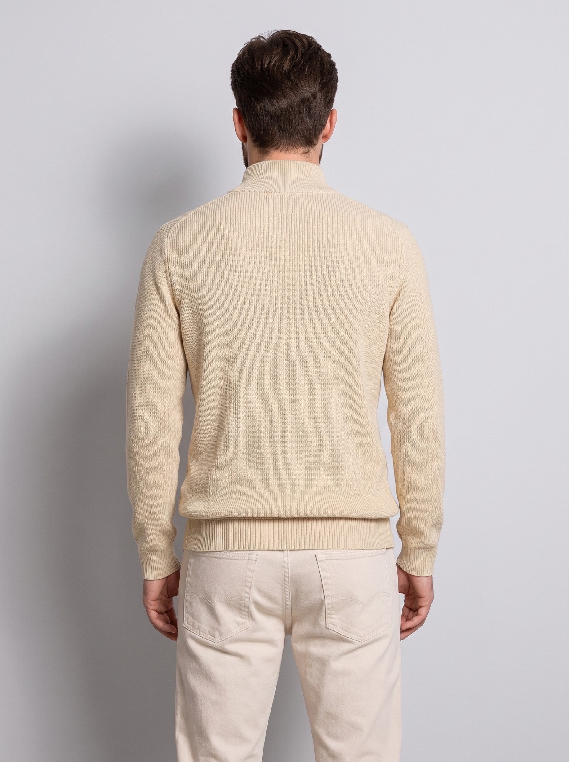 Polo Hombre Crema Selected