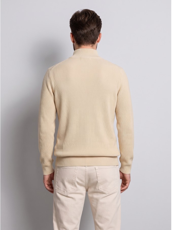 Polo Hombre Crema Selected