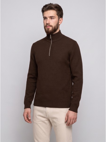 Polo Hombre Casta�o Oscuro Selected