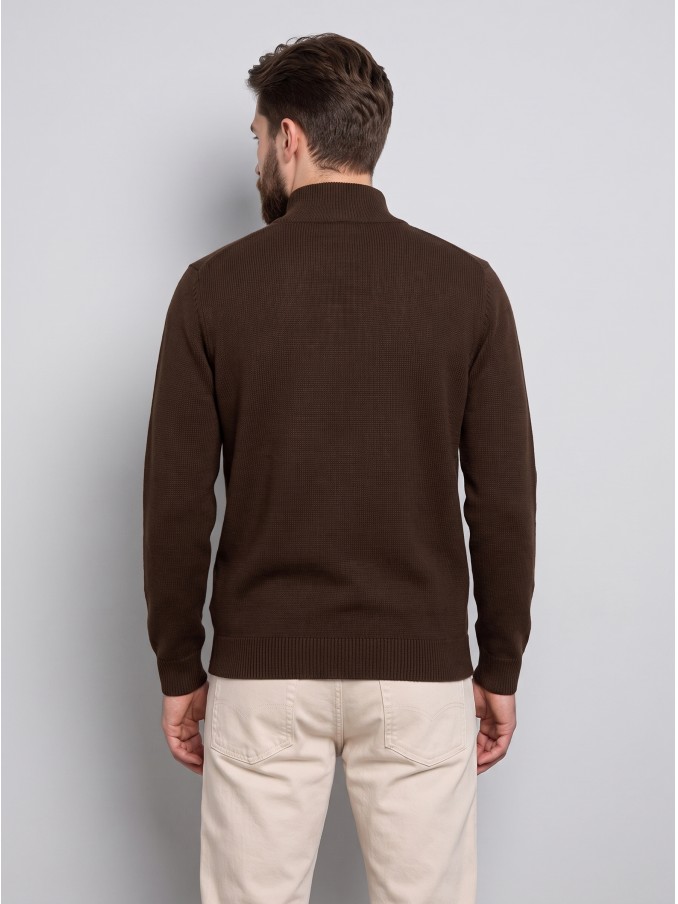 Polo Hombre Castaño Oscuro Selected