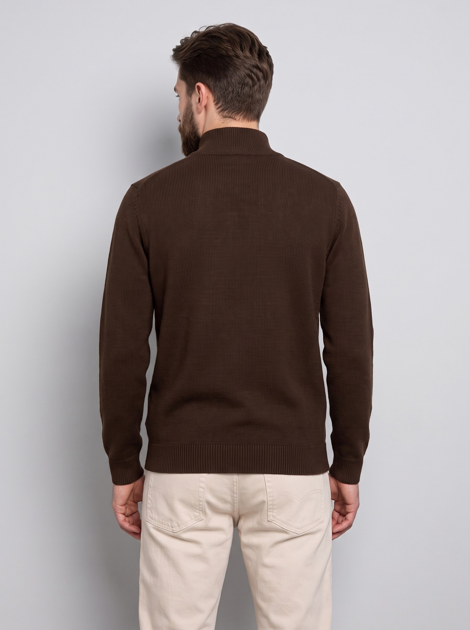 Polo Hombre Castaño Oscuro Selected