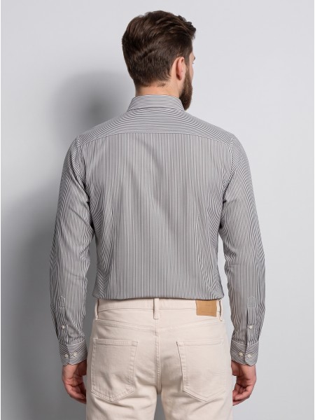Camisa Gant Homem Reg Classic Oxford Stripe Shirt