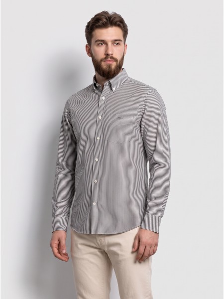 Camisa Gant Homem Reg Classic Oxford Stripe Shirt