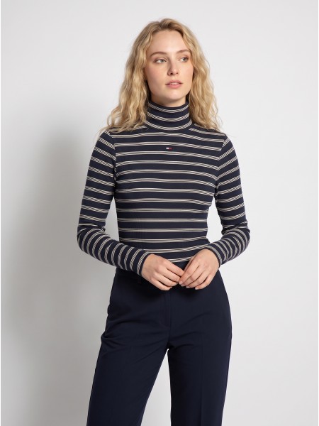 Camisola Tommy Jeans Mulher Tjw Essential Mock Neck