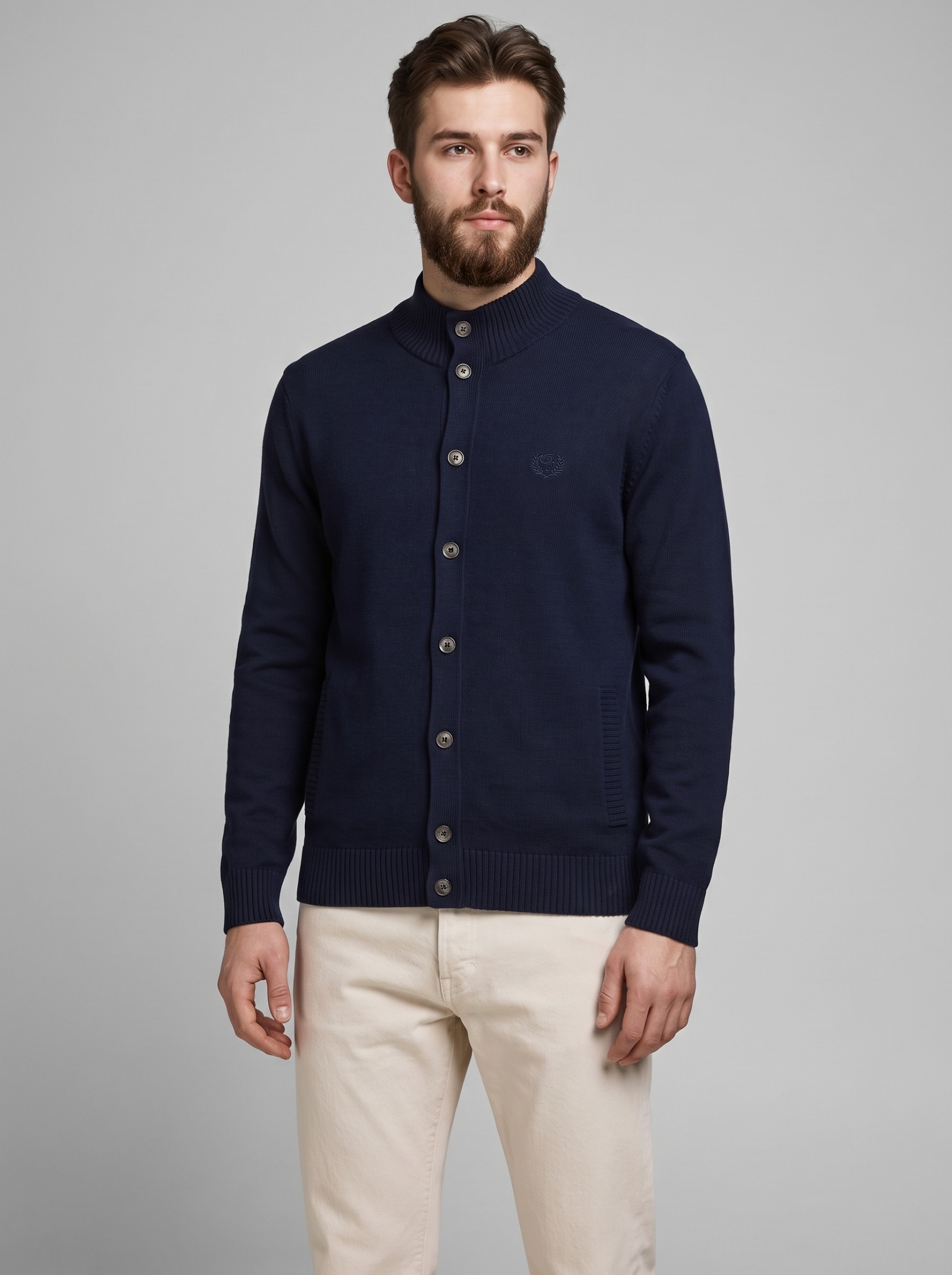 Jacket Man Navy Blue Lion Of Porches