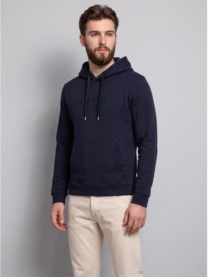Sweatshirt Hombre Azul Marino Guess