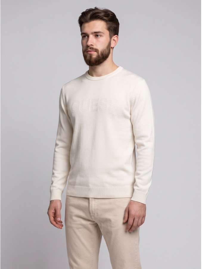 Pullover Man Cream Guess