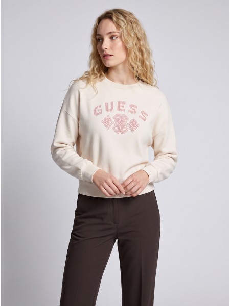 Camisola Guess Mulher Fabrizia Cn Sweatshirt