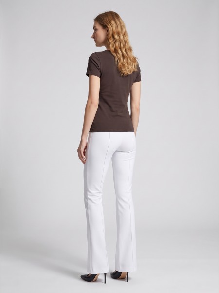 T-Shirt Guess Mulher Ss Cn Crystals Triangle Tee