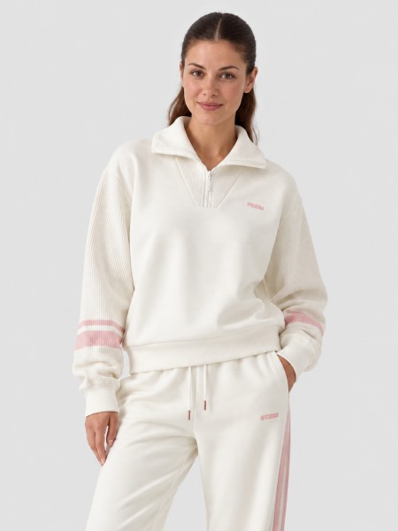 Sweatshirt Guess Mulher Fabrizia Half-Zip Sweatshirt