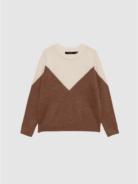 Camisola Vero Moda Mulher Vmplaza Ls Block Pullover Ga Boo