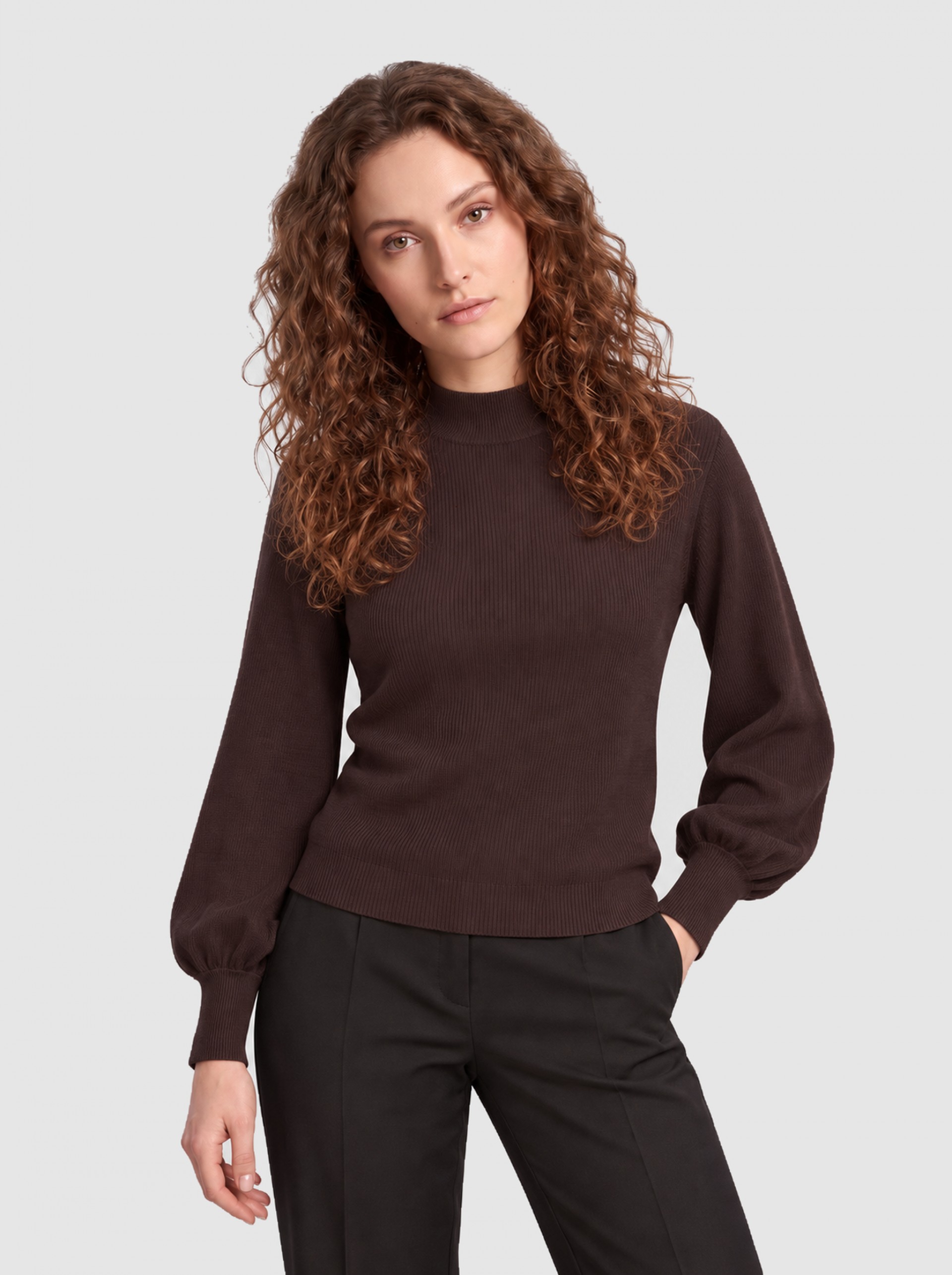 Sueter Mujer Castaño Oscuro Vero Moda