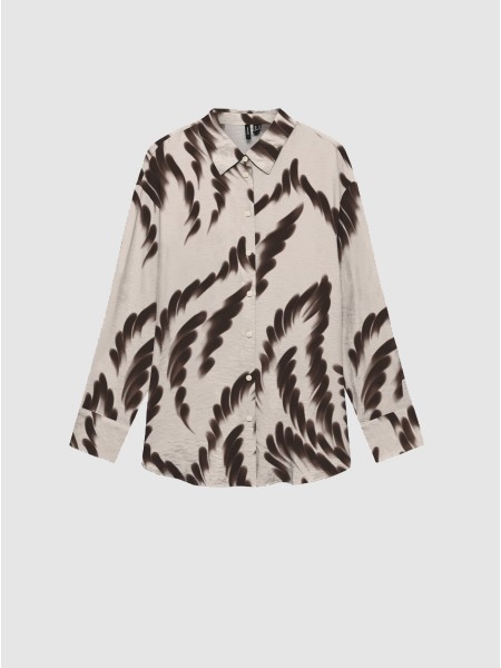 Camisa Vero Moda Mulher Vmjoss Maya Ls Shirt Wvn