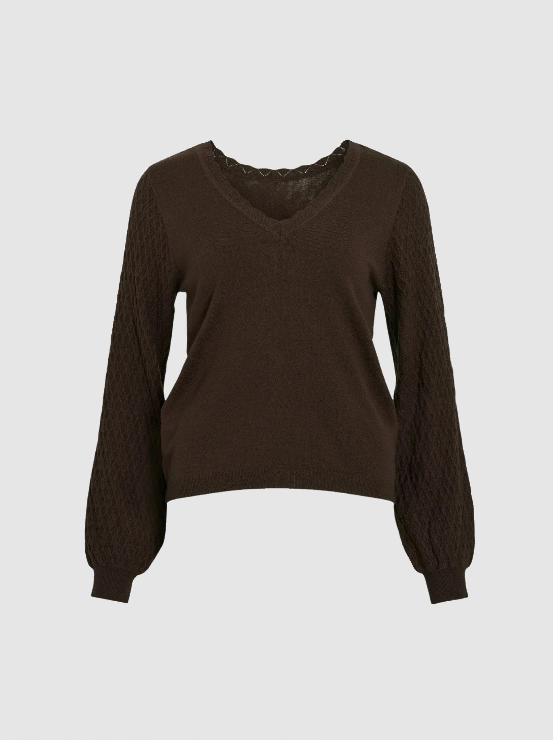 Pullover Woman Brown Vila